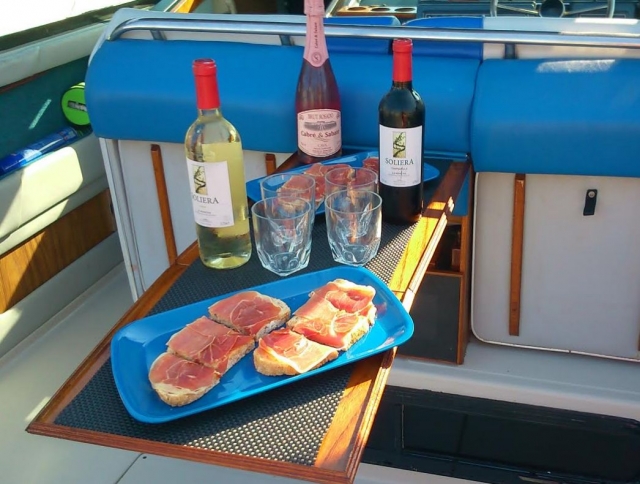 Tostas de jamon y diferentes vinos.jpg
